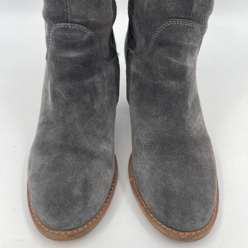 Blondo Gray Waterproof Heeled Boots | Round Toe - Picture 8 of 8